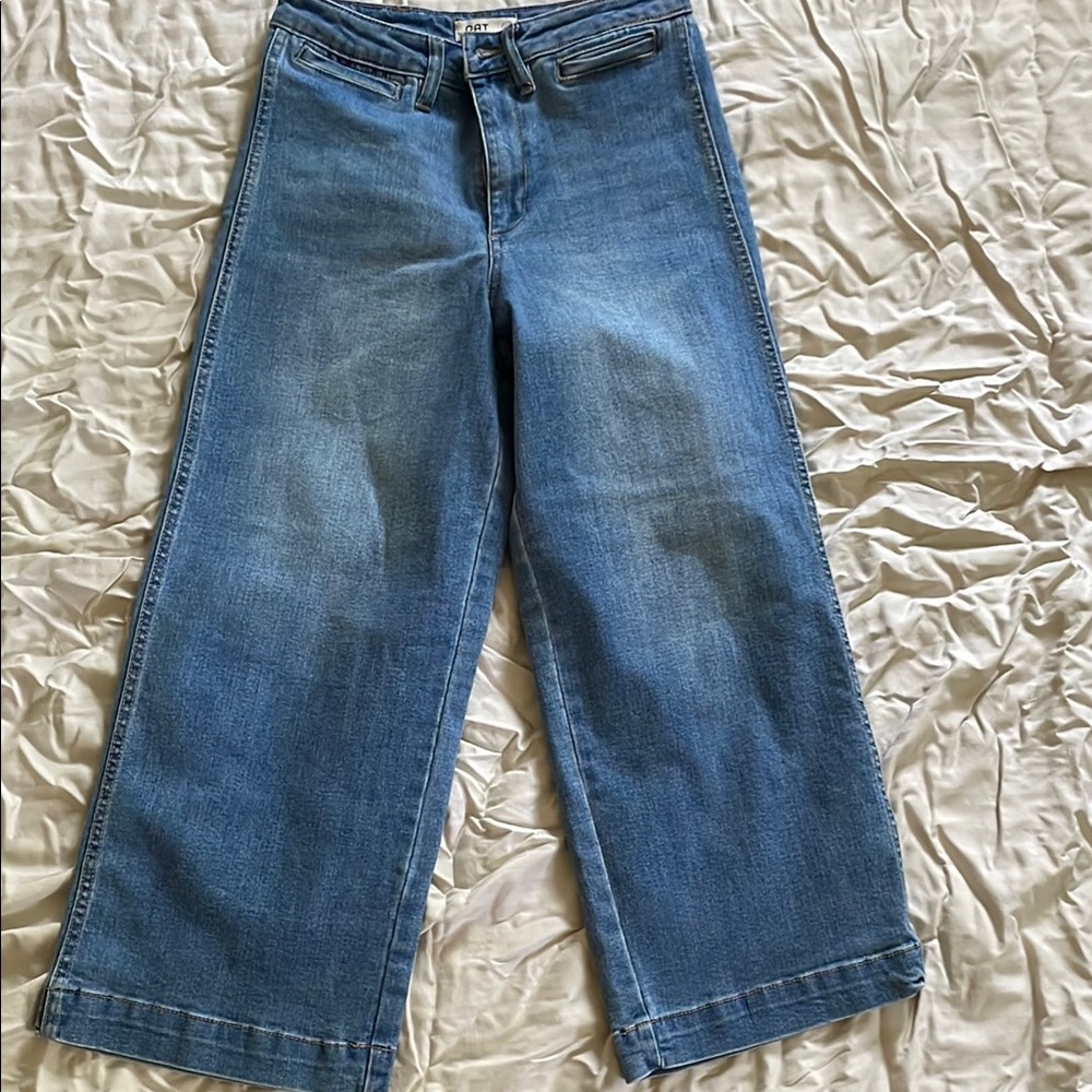 OAT New York Women's Blue Wide-Leg Jeans, Size 4/27